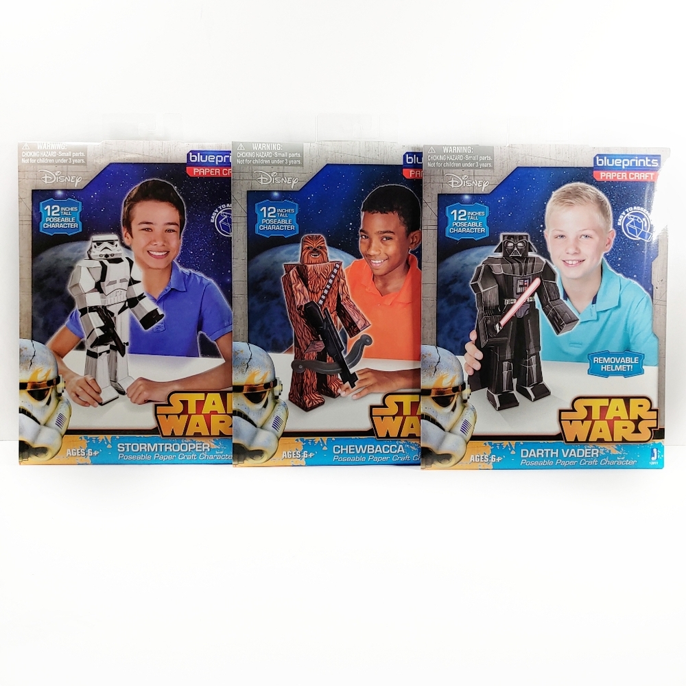Star Wars Paper craft figures Collectables (x3)
